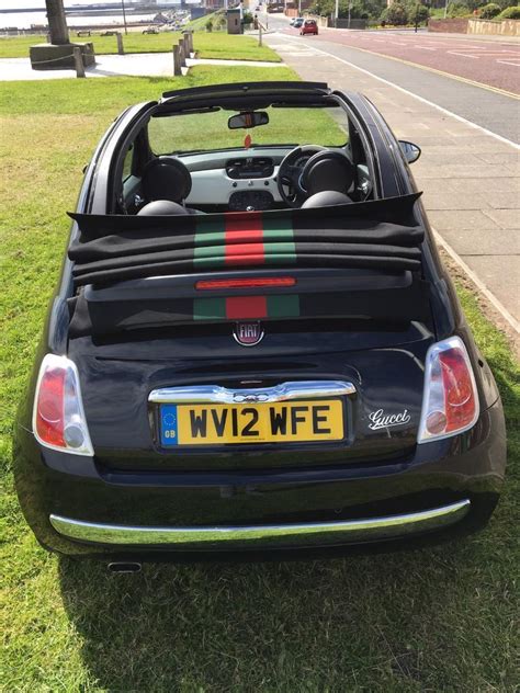 gucci fiat convertible|fiat 500 gucci edition black.